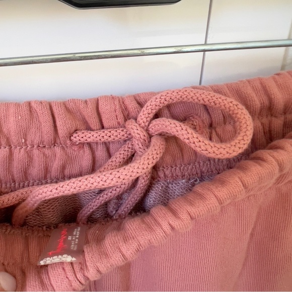 NWT Free People All Star Pants Sweatpants Joggers in Petal Pink - Picture 8 of 9